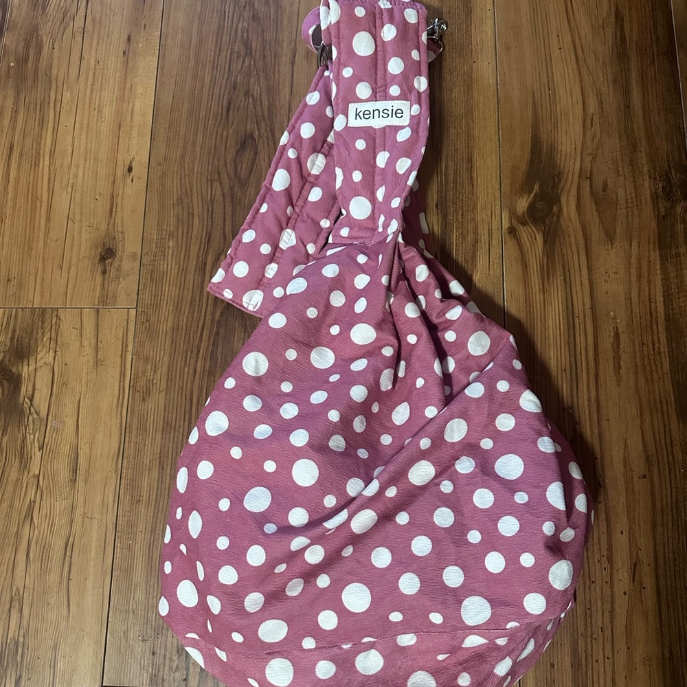 Kensie pet carrier Pink and White Polka Dot Bag